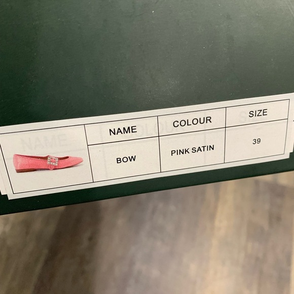 Anthropologie Silent D Mary Jane Satin Pink Flats size 39 NEW - Picture 5 of 6